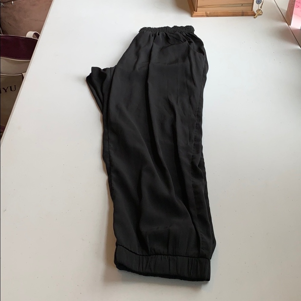 American Eagle 100% polyester black pants, size m